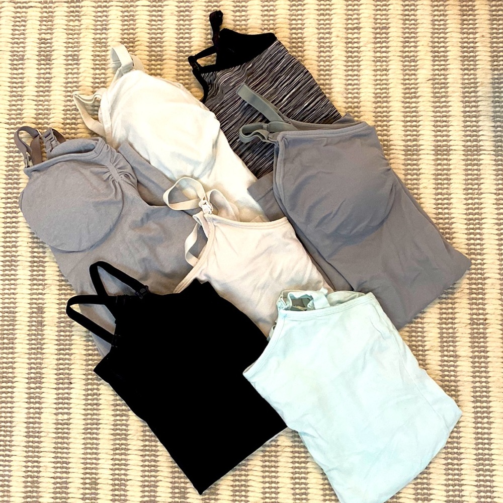 Lot of 7 - nursing tanks